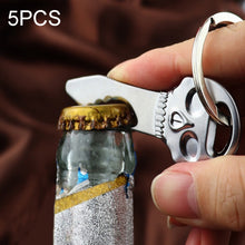 Load image into Gallery viewer, 5 PCS Multi-function Skull Bottle Opener Key Chain Car Key Pendant, Size: 6.8x2.8cm, Skull shape