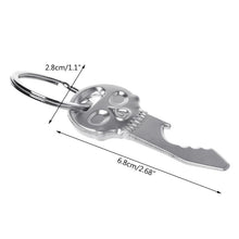Load image into Gallery viewer, 5 PCS Multi-function Skull Bottle Opener Key Chain Car Key Pendant, Size: 6.8x2.8cm, Skull shape