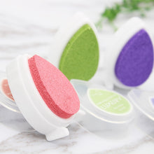 Load image into Gallery viewer, Water Droplets Inkpad Kids Favors Ink Stamp Pads Colorful Ink Pad DIY Scrapbooking Drop Shape, Random Color Delivery, Inkpad 2