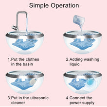 Load image into Gallery viewer, Portable Mini Ultrasonic Washing Machine Cleaner for Clothing / Vegetable / Fruit, Water Drop Style