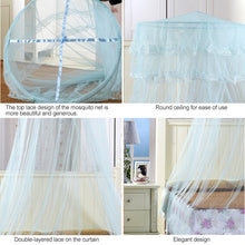Load image into Gallery viewer, Household Circular Suspended Ceiling Mosquito Net Princess Tents