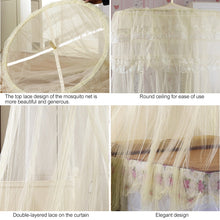 Load image into Gallery viewer, Household Circular Suspended Ceiling Mosquito Net Princess Tents