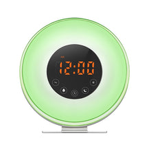 Load image into Gallery viewer, Multi-function Led Touch Intelligent Wake-up Light Alarm Clock with FM Radio, USB