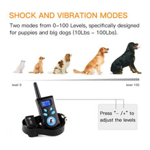 Load image into Gallery viewer, Automatic Anti Barking Collar Pet Training Control System + Electric Shock PU Leather Collar for Dogs, PD520