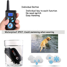 Load image into Gallery viewer, Automatic Anti Barking Collar Pet Training Control System + Electric Shock PU Leather Collar for Dogs, PD520