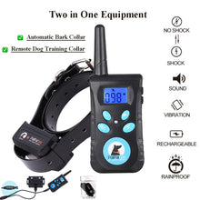 Load image into Gallery viewer, Automatic Anti Barking Collar Pet Training Control System + Electric Shock PU Leather Collar for Dogs, PD520