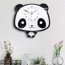 Load image into Gallery viewer, Creative Home Office Bedroom Decoration Panda Swing Acrylic Wall Clock, Panda Swing Acrylic Wall Clock