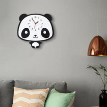 Load image into Gallery viewer, Creative Home Office Bedroom Decoration Panda Swing Acrylic Wall Clock, Panda Swing Acrylic Wall Clock