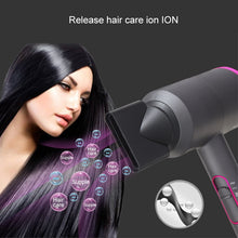 Load image into Gallery viewer, High-power Anionic Cold Hot Air Constant Temperature Hair Dryer, EU Plug, EU Plug (Red + Black) +3, EU Plug (Red + Grey) +3