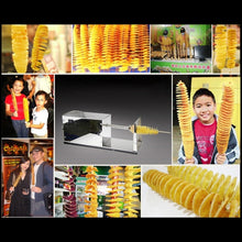 Load image into Gallery viewer, Stainless Steel Electric Tornado Potato Tower Crane, EU Plug, Electric