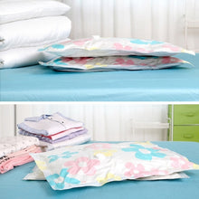 Load image into Gallery viewer, 11 PCS Space Saving Sunflowers Pattern Vacuum Storage Bag, Thinken Quilts Clothing Vacuum Seal Storage Bag with a Hand Pump, Including: 3 PCS 80*100 cm，2 PCS 60*80 cm, 3 PCS 50*70 cm, 2 PCS 40*60 cm, 11 PCS Storage Bag