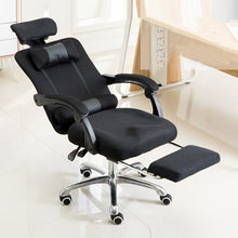 Load image into Gallery viewer, RC-10-1 Computer Chair Office Chair Home Esports Net Cloth Lifted Rotated Footrest Reclining Chair with Aluminum Alloy Feet, With Aluminum Alloy Feet/Footrest