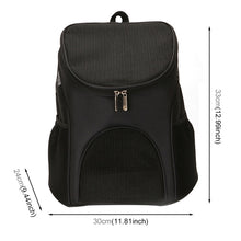 Load image into Gallery viewer, Portable Folding Nylon Breathable Pet Carrier Backpack, Size: 33 x 30 x 24cm, Size: 33 x 30 x 24cm Black, Size: 33 x 30 x 24cm Coffee, Size: 33 x 30 x 24cm Blue, Size: 33 x 30 x 24cm Red