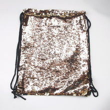 Load image into Gallery viewer, Mermaid Glittering Sequin Drawstring Sports Backpack Shoulder Bag