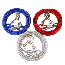 Load image into Gallery viewer, Double-end Steel Wire Rope Pet Dogs 2 in 1 Traction Rope Pet Walking Leads With Handle, Length: 5m,Random Color Delivery, Length: 5m