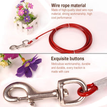 Load image into Gallery viewer, Double-end Steel Wire Rope Pet Dogs 2 in 1 Traction Rope Pet Walking Leads With Handle, Length: 5m,Random Color Delivery, Length: 5m