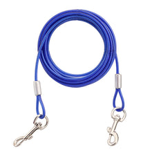 Load image into Gallery viewer, Double-end Steel Wire Rope Pet Dogs 2 in 1 Traction Rope Pet Walking Leads With Handle, Length: 10m,Random Color Delivery, Length: 10m