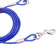 Load image into Gallery viewer, Double-end Steel Wire Rope Pet Dogs 2 in 1 Traction Rope Pet Walking Leads With Handle, Length: 10m,Random Color Delivery, Length: 10m