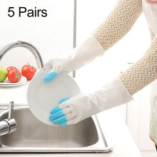 Load image into Gallery viewer, 5 Pairs Sale Shark Housework Cleaning PVC Latex Gloves Waterproof Thicken Laundry Washing Gloves
