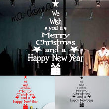 Load image into Gallery viewer, Blessing Christmas Tree Living Room Window Glass Door Removable Christmas Wall Sticker Decoration, Blessing Christmas Tree (Black), Blessing Christmas Tree (Red), Blessing Christmas Tree (White)