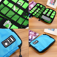 Load image into Gallery viewer, Portable Travel Organizer Storage Collection Bag Case Pouch Digital Gadget Electronic Accessories, Size: 25.7*18.5*1.2cm, HC3103B, HC3103L, HC3103G, HC3103TT