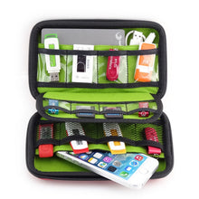 Load image into Gallery viewer, Portable Multi-function EVA Material Digital Device Travel Storage Bag for Phone / Power Bank / USB Disk / SD Disk / PSP Console, Internal Size: 16.5*9.5*3.8cm