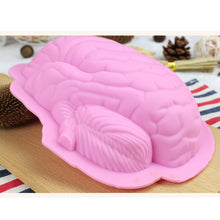 Load image into Gallery viewer, Human Brain Shape Silicone Baking Halloween Cake Mold Pudding Dessert Mold, Brain Shape