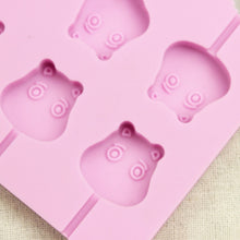 Load image into Gallery viewer, 12-Capacity DIY Silicone Chocolate Molds(Lollipop Shape), Cherry Blossoms Shape, Cow Shape, Lollipop Shape