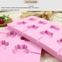 Load image into Gallery viewer, 12-Capacity DIY Silicone Chocolate Molds(Lollipop Shape), Cherry Blossoms Shape, Cow Shape, Lollipop Shape