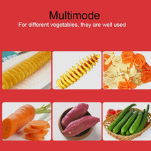 Load image into Gallery viewer, 528-6 Popular Tornado Potato Slicer Manual Twist Spiral Potato Cutter Whirlwind Potatoes Machine Potato Vegetables Tools, Semi-automatic stretching