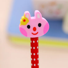 Load image into Gallery viewer, 10pcs Creative Stationery Cartoon Animals Series Wooden HB Pencil with Eraser Children Pencils For Kids School Office Supply, Random Color Delivery, HB Pencil with Eraser