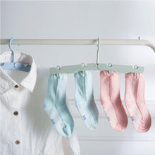 Load image into Gallery viewer, Foldable Clothes Hanger Drying Rack with 4 Hidden Clips for Home / Travel, Random Color Delivery, Foldable Clothes Hanger