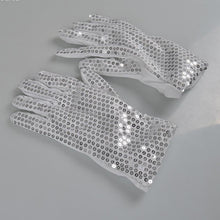 Load image into Gallery viewer, 1 Pair Sequins Glowing Gloves LED Flash Gloves Dance and Party Supplies Halloween, Christmas and Other Festival Supplies, Sequins Glowing Gloves