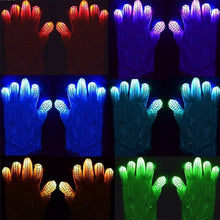 Load image into Gallery viewer, 1 Pair Sequins Glowing Gloves LED Flash Gloves Dance and Party Supplies Halloween, Christmas and Other Festival Supplies, Sequins Glowing Gloves