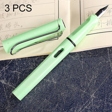 Load image into Gallery viewer, 3 PCS School Office Extra Fine Titanium Alloy Nib Transparent Piston Fountain Pen(Black), Random Delivery(0.5mm/0.38mm Nib), HC3328B, HC3328E, HC3328F, HC3328G, HC3328L, HC3328LG, HC3328P, HC3328R, HC3328TE, HC3328TG, HC3328TH, HC3328TL, HC3328TT      ...