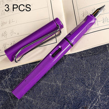 Load image into Gallery viewer, 3 PCS School Office Extra Fine Titanium Alloy Nib Transparent Piston Fountain Pen(Black), Random Delivery(0.5mm/0.38mm Nib), HC3328B, HC3328E, HC3328F, HC3328G, HC3328L, HC3328LG, HC3328P, HC3328R, HC3328TE, HC3328TG, HC3328TH, HC3328TL, HC3328TT      ...
