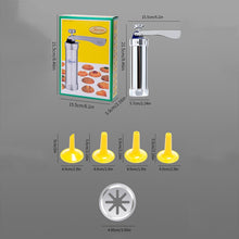 Load image into Gallery viewer, Multifunctional  Household Cookie Biscuit Machine Tool Mold Decorating Mounted DIY Baking with 20 Moulds &amp; 4 Nozzles, Multi-function silver, Multi-function Green