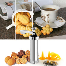Load image into Gallery viewer, Multifunctional  Household Cookie Biscuit Machine Tool Mold Decorating Mounted DIY Baking with 20 Moulds &amp; 4 Nozzles, Multi-function silver, Multi-function Green
