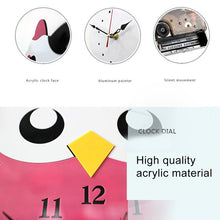 Load image into Gallery viewer, 11*10 inch Children Bedroom Room Decor Battery Operated Shaped Mute Non Ticking Round Wall Quartz Clock, Owl, Balloon