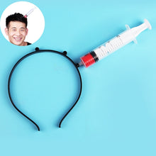 Load image into Gallery viewer, Halloween Costume Party Whole Horror Wear Head Props Needle Hair Hoop Game Show Supplies, Needle