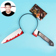 Load image into Gallery viewer, Halloween Costume Party Whole Horror Wear Head Props Dagger Hair Hoop Game Show Supplies, Dagger