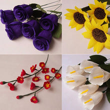 Load image into Gallery viewer, 10 PCS Flowers Packaging Paper DIY Handmade Paper, Random Color Delivery, DIY Handmade Paper