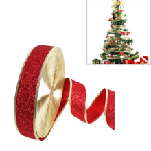 Load image into Gallery viewer, 2m Christmas Party Decoration Glitter Powder Christmas Tree Decoration Ribbon