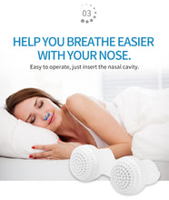 Load image into Gallery viewer, 2 PCS 2 in 1 ABS Silicone Anti Snoring Air Purifier