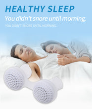 Load image into Gallery viewer, 2 PCS 2 in 1 ABS Silicone Anti Snoring Air Purifier