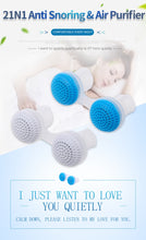 Load image into Gallery viewer, 2 PCS 2 in 1 ABS Silicone Anti Snoring Air Purifier
