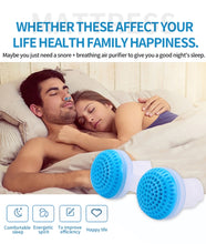 Load image into Gallery viewer, 2 PCS 2 in 1 ABS Silicone Anti Snoring Air Purifier