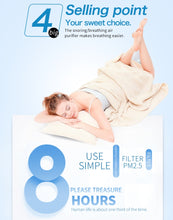 Load image into Gallery viewer, 2 PCS 2 in 1 ABS Silicone Anti Snoring Air Purifier