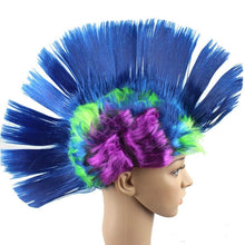 Load image into Gallery viewer, Funny Christmas Halloween Wig Masquerade Headdress Mohawk Hair Comb, Random Color Delivery, Mohawk Hair