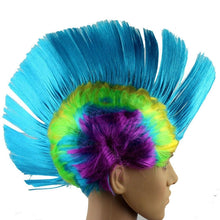 Load image into Gallery viewer, Funny Christmas Halloween Wig Masquerade Headdress Mohawk Hair Comb, Random Color Delivery, Mohawk Hair